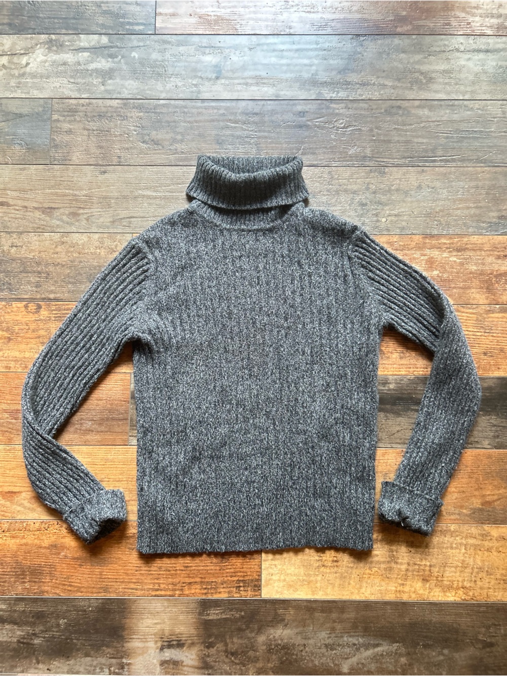 Eddie Bauer Gray Turtleneck Sweater medium
